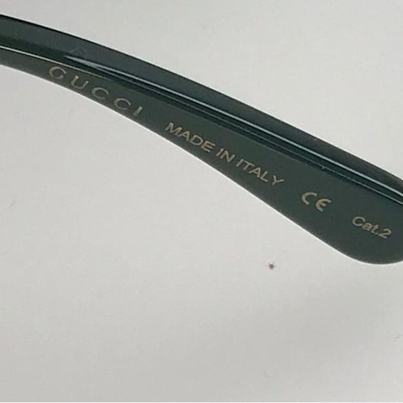 New - Gucci Black Grey Square Ladies Gg0714sa 001 56 Sunglasses - Picture 11 of 12